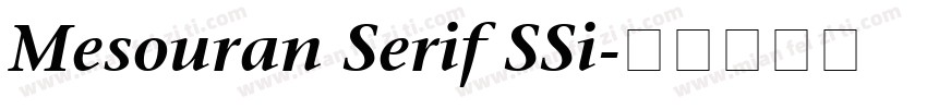 Mesouran Serif SSi字体转换